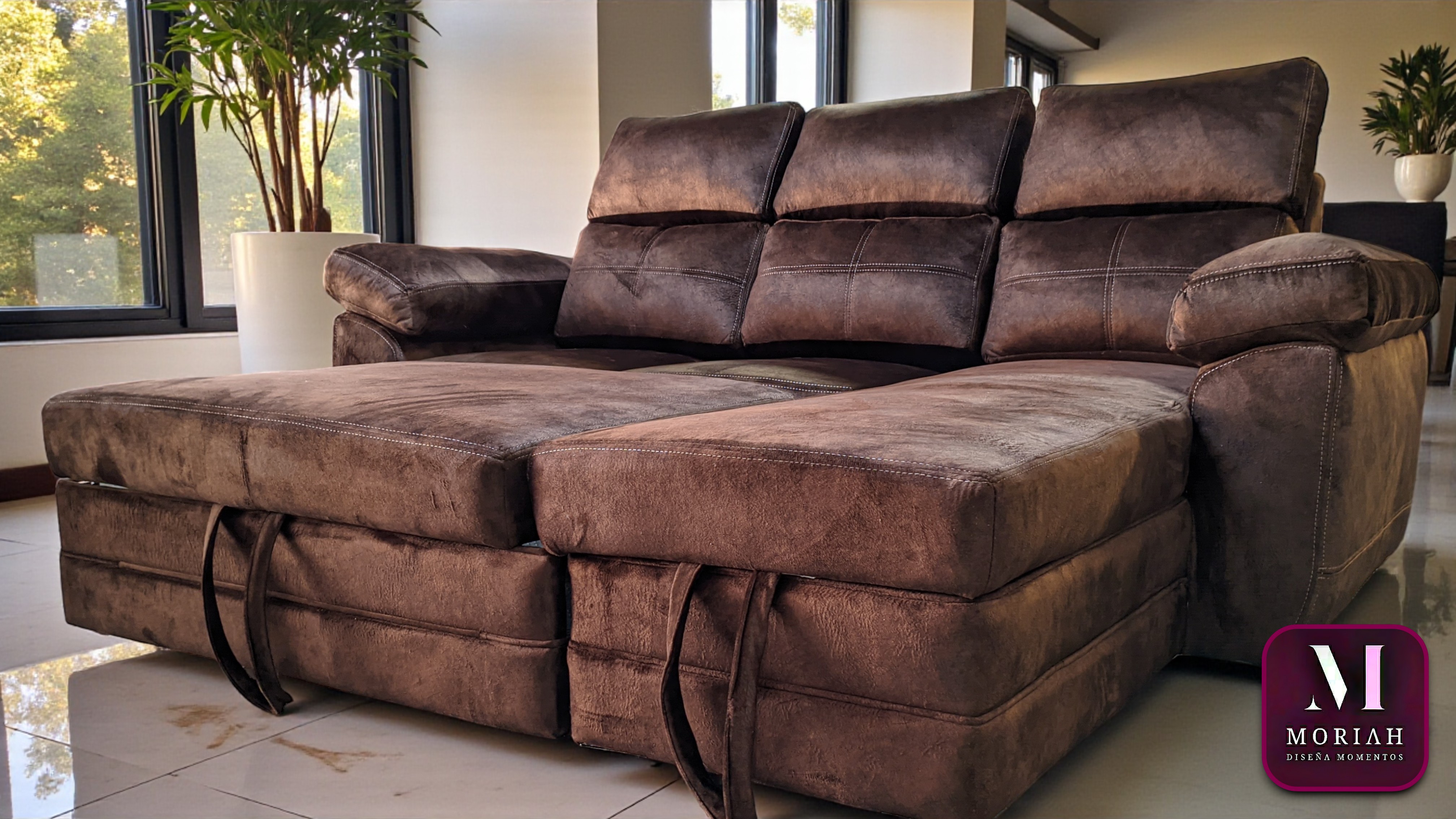 Liverpool Relax Cinema Chocolate sofa bed and recliner